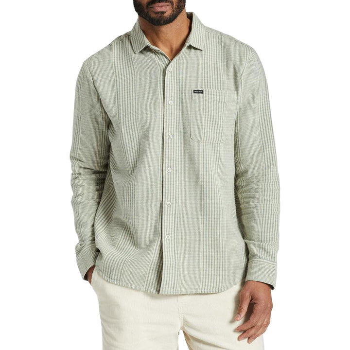 Brixton Bixby Long-Sleeve Flannel - Men's Olive Surplus/Mojave/Straw
