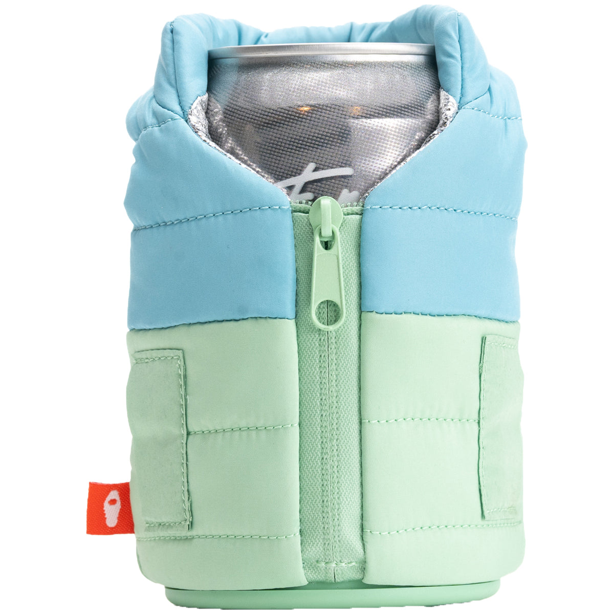 Puffin The Puffy Vest Koozie Seafoam/Crater Blue