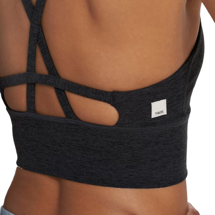 Vuori Long Line Elevation Bra - Women's Black Heather