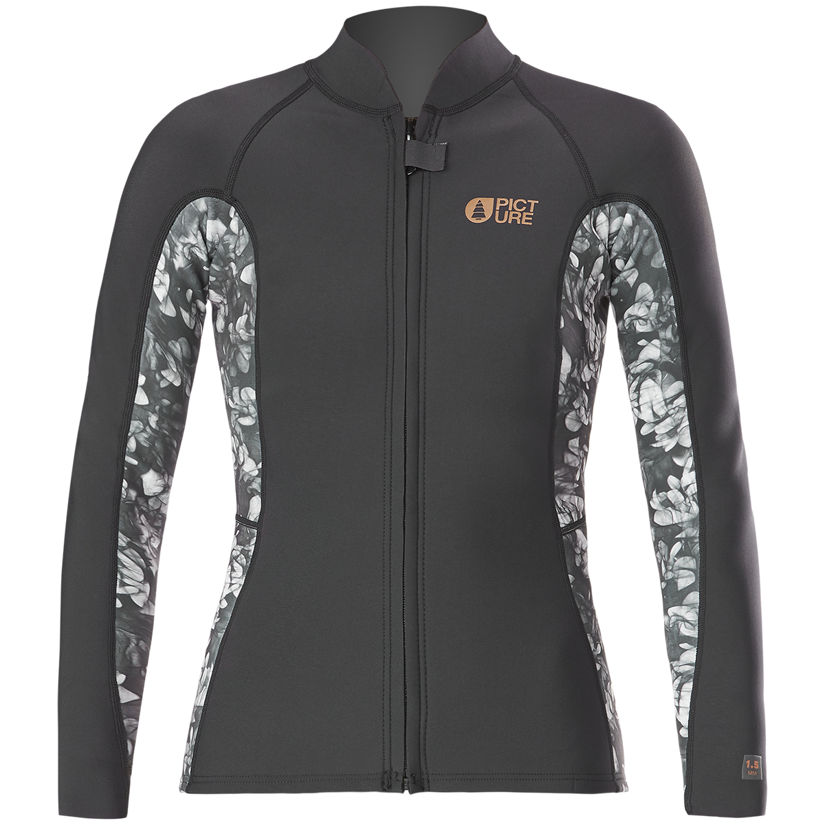 Picture Organic 1.5mm Will Front Zip Wetsuit Top - Women's Black