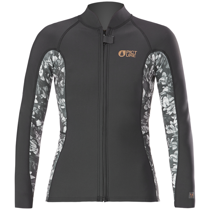 Picture Organic 1.5mm Will Front Zip Wetsuit Top - Women's Black
