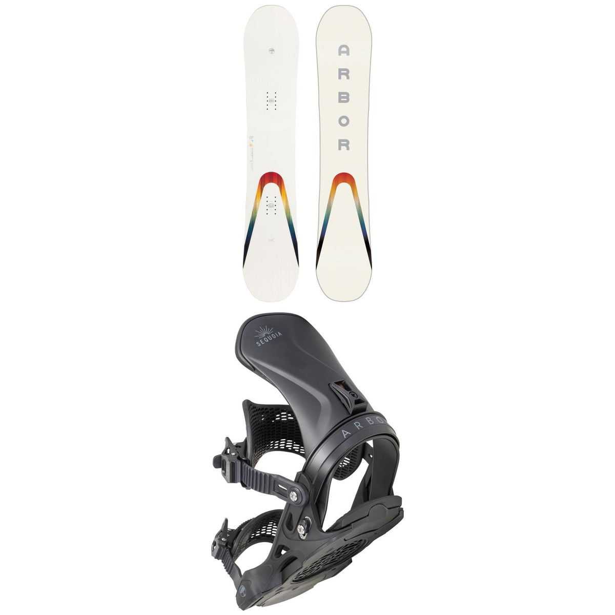 Arbor Poparazzi Camber Snowboard + Sequoia Snowboard Bindings - Women's 2023