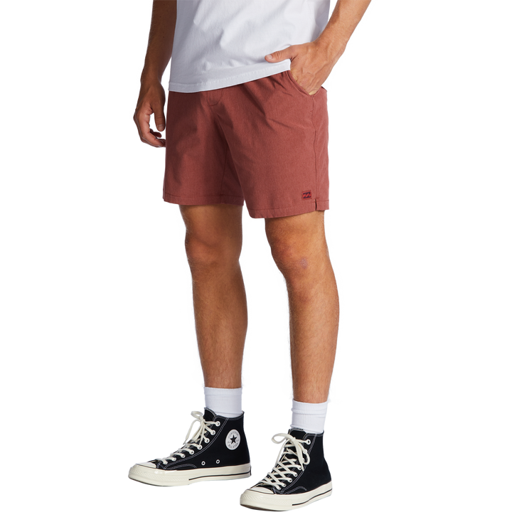 Billabong Crossfire Elastic Shorts - Men's Dusty Red