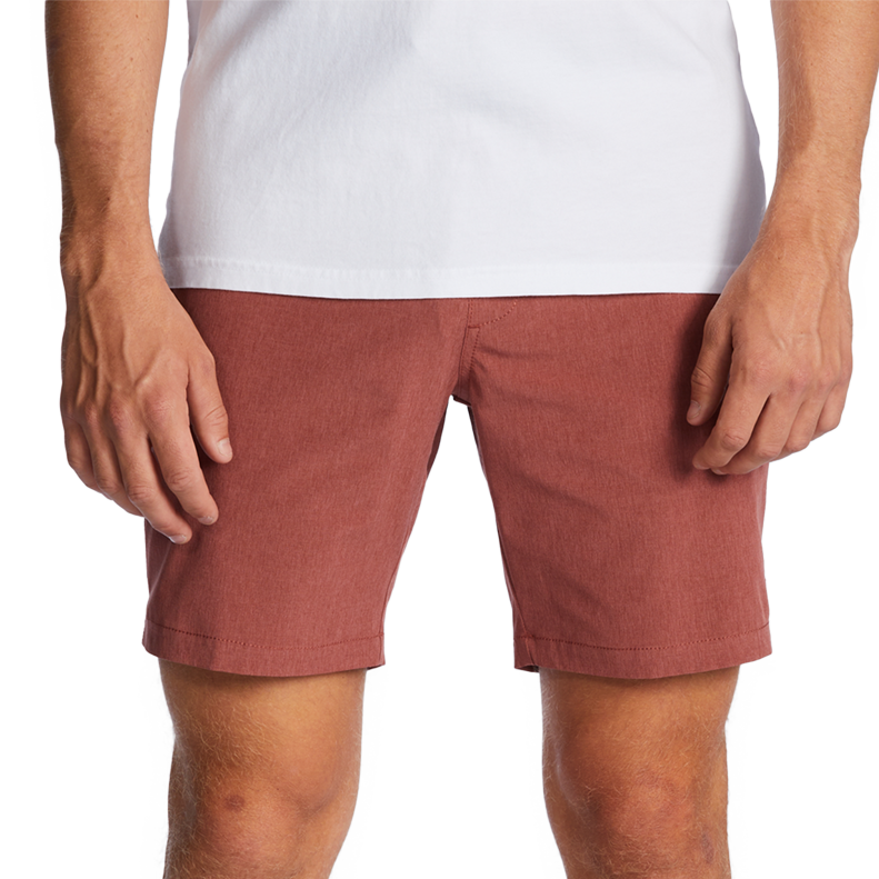Billabong Crossfire Elastic Shorts - Men's Dusty Red