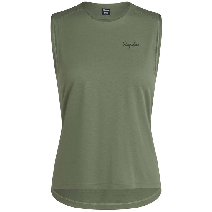 Rapha Trail Tank Top - Women's Olive Green/Deep Olive Green
