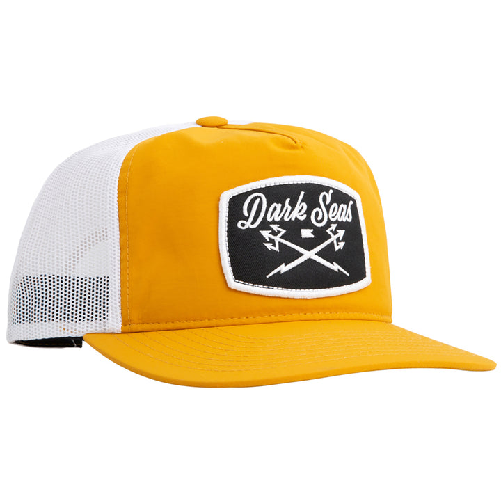 Dark Seas Docker Hat Gold/White