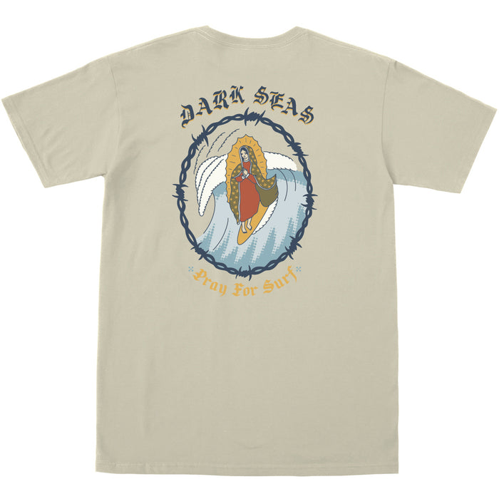 Dark Seas Pray for Surf Tee - Men's Cream