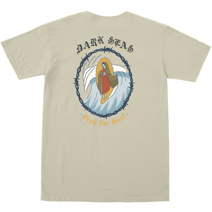 Dark Seas Pray for Surf Tee - Men's Cream