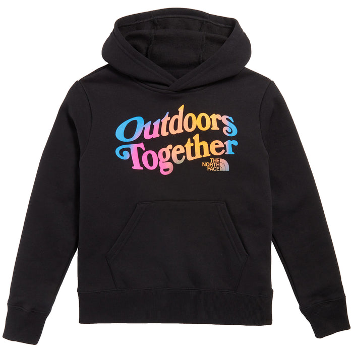 The North Face Camp Fleece Pullover Hoodie - Boys' TNF Black/Super Sonic Blue