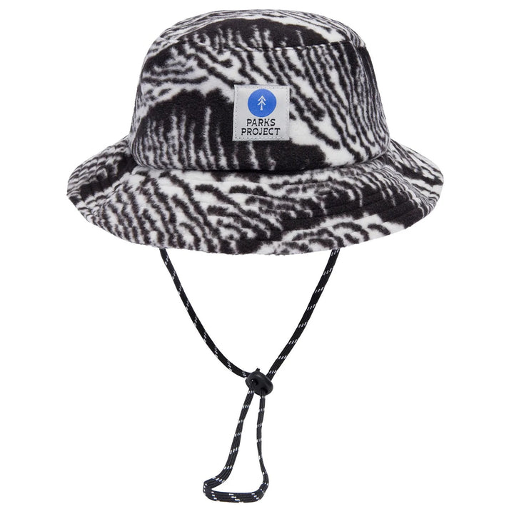 Parks Project Acadia Waves Polar Fleece Bucket Hat Black/Natural