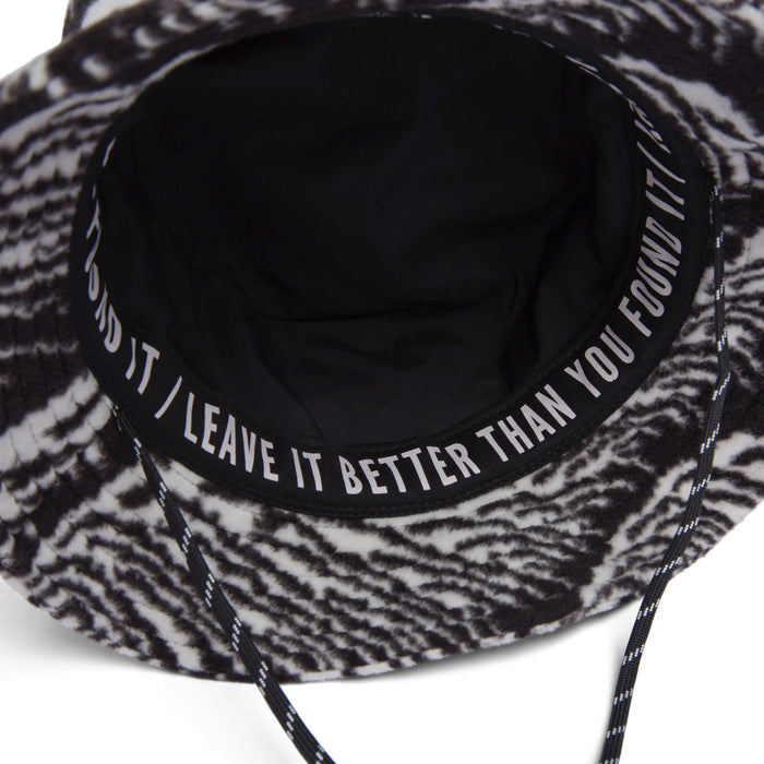Parks Project Acadia Waves Polar Fleece Bucket Hat Black/Natural