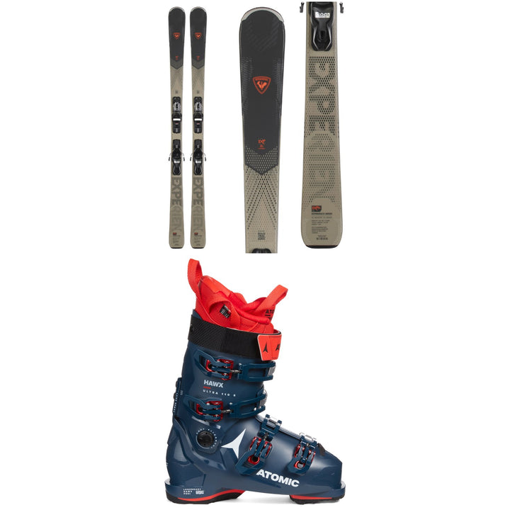 Rossignol Experience 80 C Skis + Xpress 11 GW Bindings + Atomic Hawx Ultra 110 S GW Ski Boots