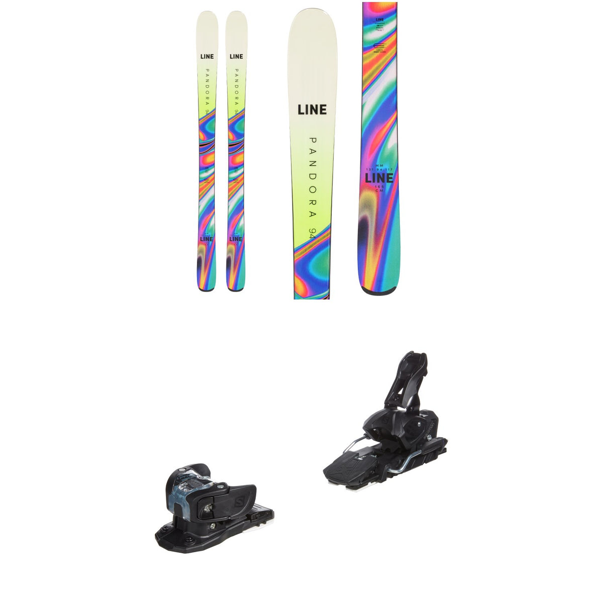 Line Skis Pandora 94 Skis - Women's + Salomon Warden MNC 13 Ski Bindings 2023