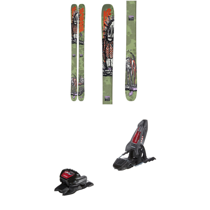 K2 Reckoner 102 Skis + Marker Griffon 13 ID Ski Bindings 2023