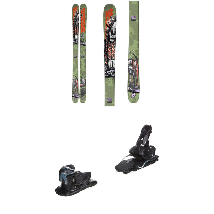 K2 Reckoner 102 Skis + Salomon Warden MNC 13 Ski Bindings 2023