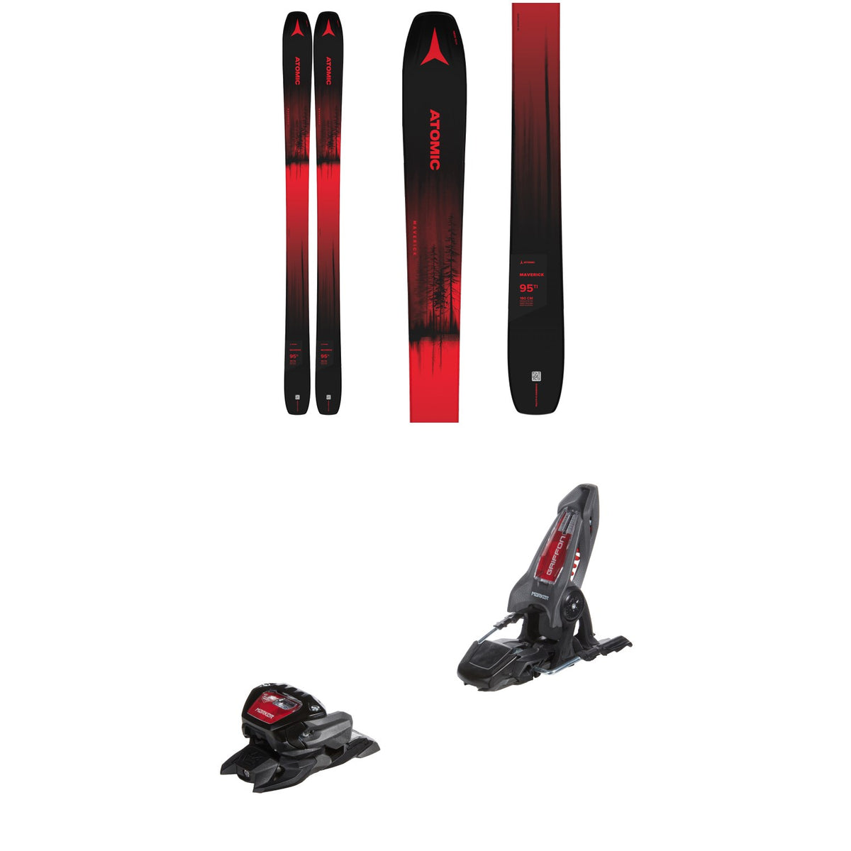 Atomic Maverick 95 Ti Skis + Marker Griffon 13 ID Ski Bindings