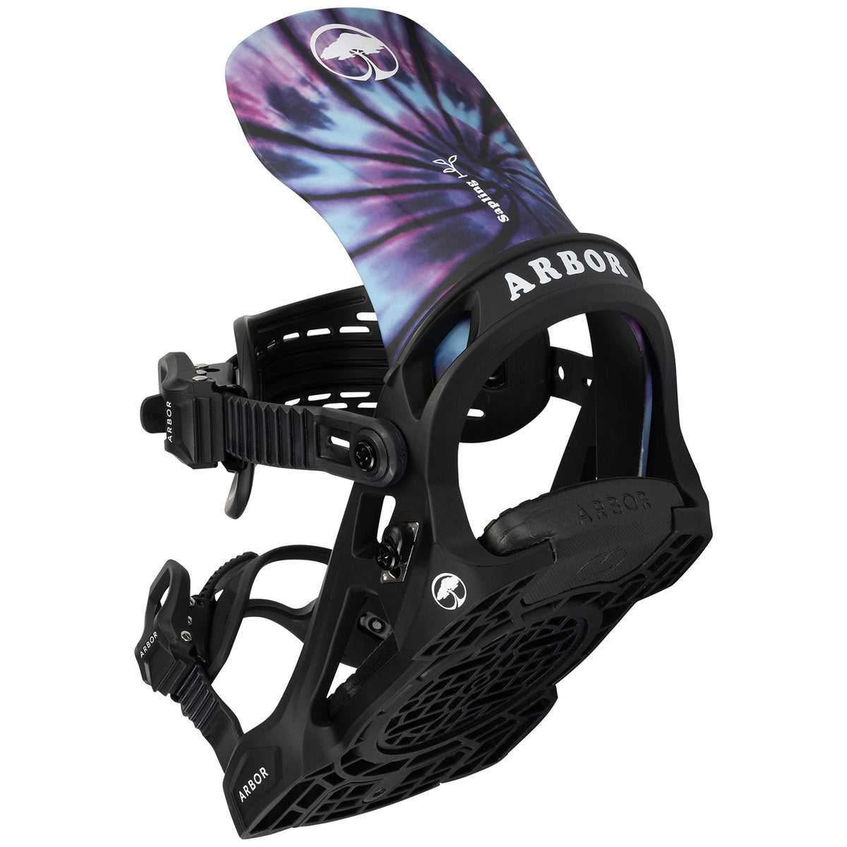 Arbor Sapling Snowboard Bindings - Kids' 2024 Tie-Dye