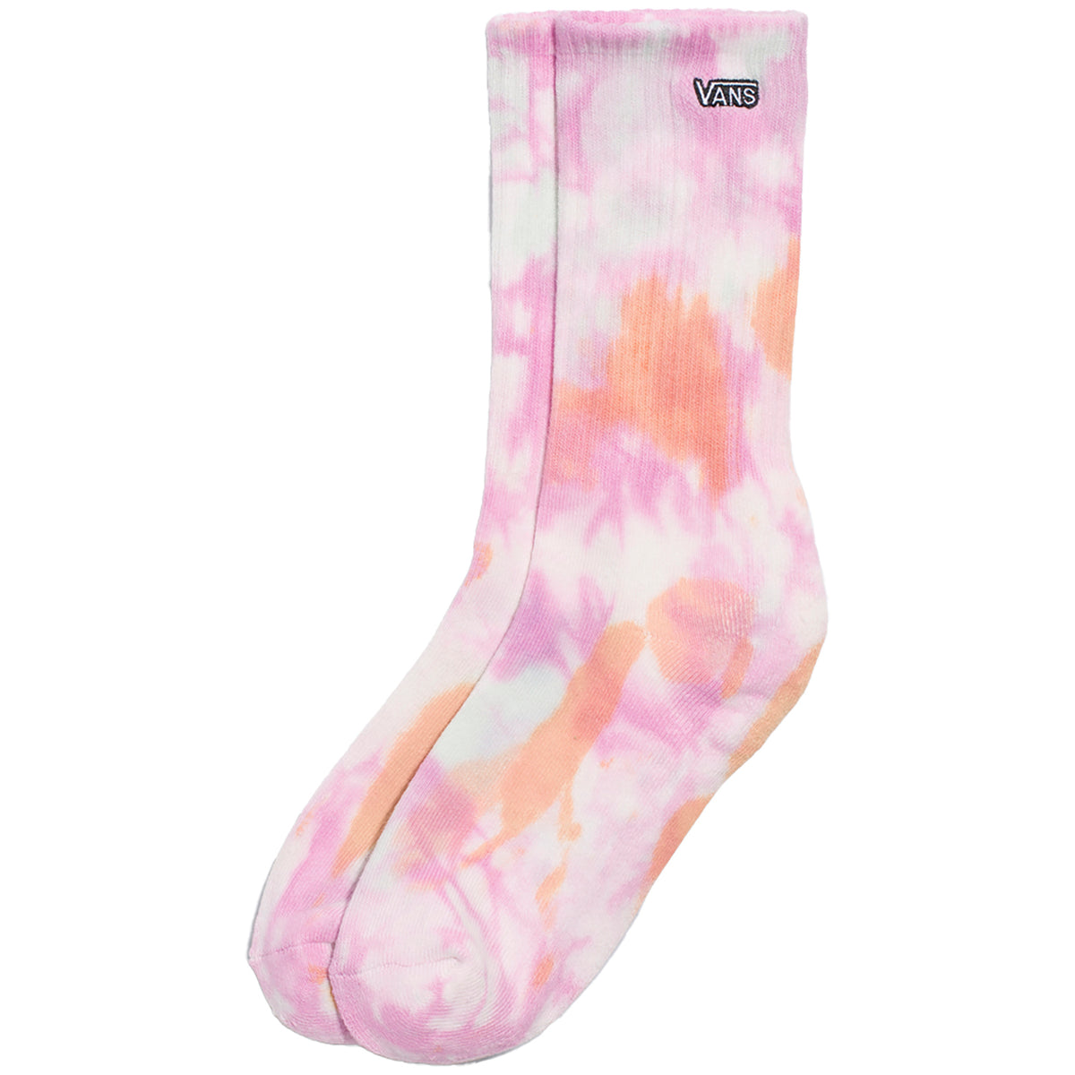 Vans Tie-Dyed Crew Socks - Women's White/Cyclamen