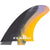 FCS II MR PC X-Large Tri Fin Set Black/Colour Swirl