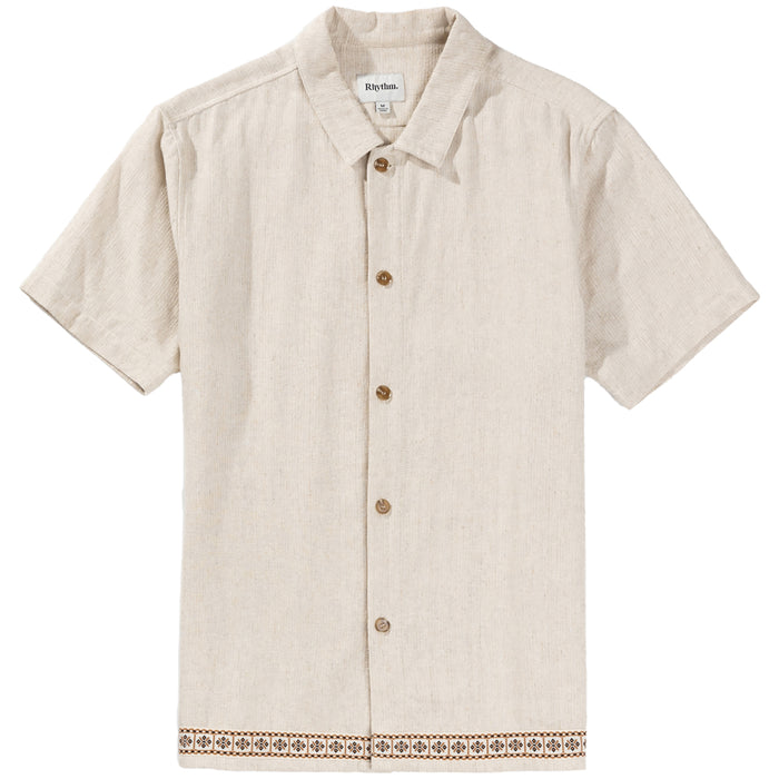 Rhythm Trim Short-Sleeve Shirt - Men's Natural