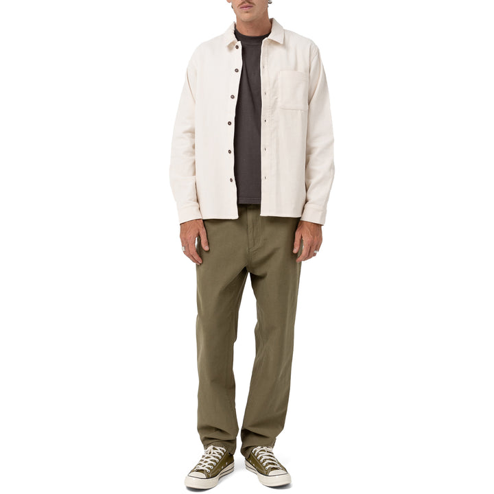 Rhythm Cord Long-Sleeve Shirt - Men's Natural