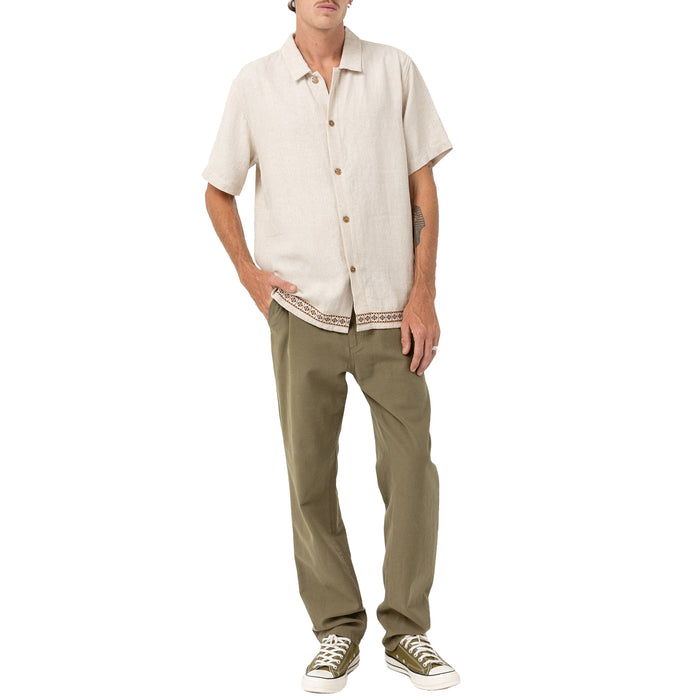 Rhythm Trim Short-Sleeve Shirt - Men's Natural