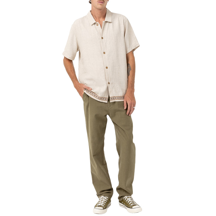 Rhythm Trim Short-Sleeve Shirt - Men's Natural