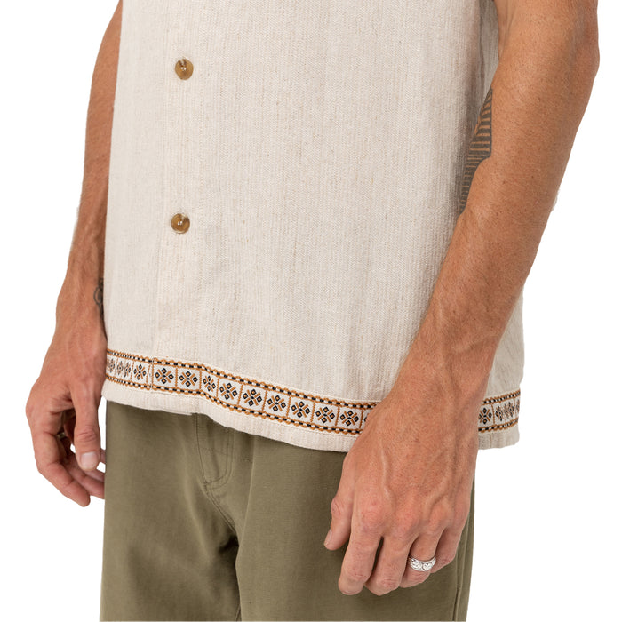 Rhythm Trim Short-Sleeve Shirt - Men's Natural