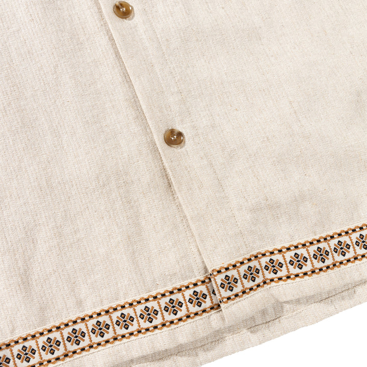 Rhythm Trim Short-Sleeve Shirt - Men's Natural