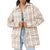 Rhythm Long Check Shacket - Women's Natural