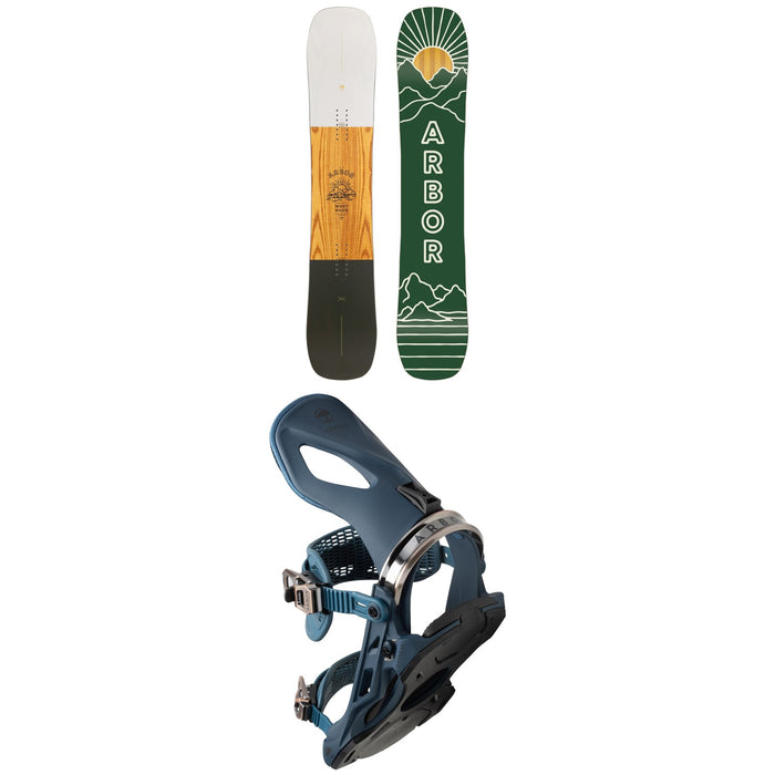 Arbor Westmark Rocker Frank April Snowboard + Cypress Snowboard Bindings 2023
