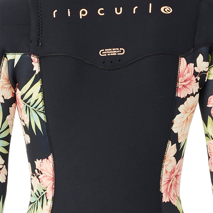 Rip Curl 3/2 Dawn Patrol GB Chest Zip Wetsuit - Women's Black/Black