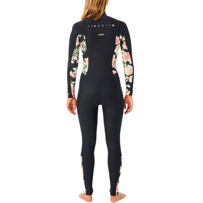 Rip Curl 4/3 Dawn Patrol GB Chest Zip Wetsuit - Women's Black/Black