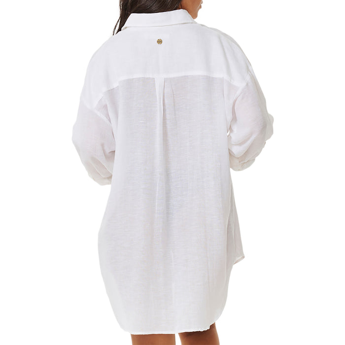 Rip Curl Premium Linen Long-Sleeve Shirt - Women's White