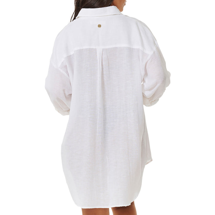Rip Curl Premium Linen Long-Sleeve Shirt - Women's White