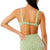 Rip Curl Summer Check Jacquard Crop Bikini Top - Women's Green