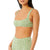 Rip Curl Summer Check Jacquard Crop Bikini Top - Women's Green