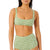 Rip Curl Summer Check Jacquard Crop Bikini Top - Women's Green