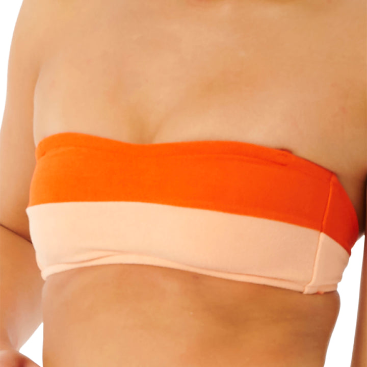 Rip Curl Surf Revival Bandeau Bikini Top - Women's Hot Orange
