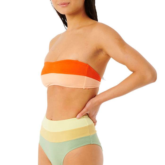 Rip Curl Surf Revival Bandeau Bikini Top - Women's Hot Orange