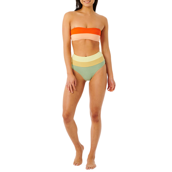 Rip Curl Surf Revival Bandeau Bikini Top - Women's Hot Orange