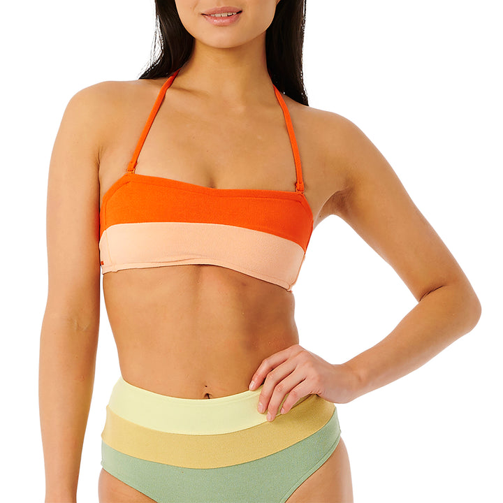 Rip Curl Surf Revival Bandeau Bikini Top - Women's Hot Orange