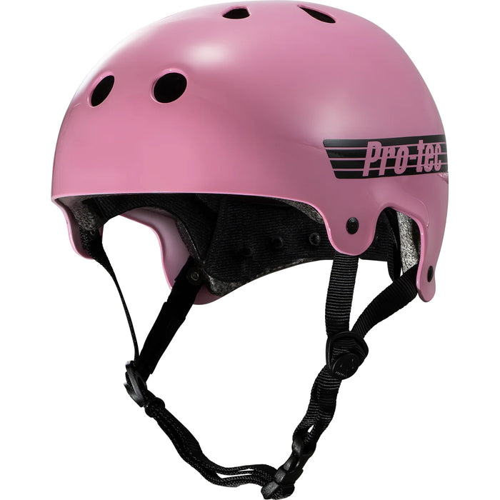 Pro-Tec Old School Skateboard Helmet Gloss Pink