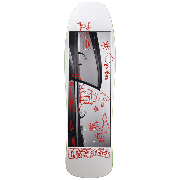 Krooked Barbee Aperture Shaped 9.5 Skateboard Deck