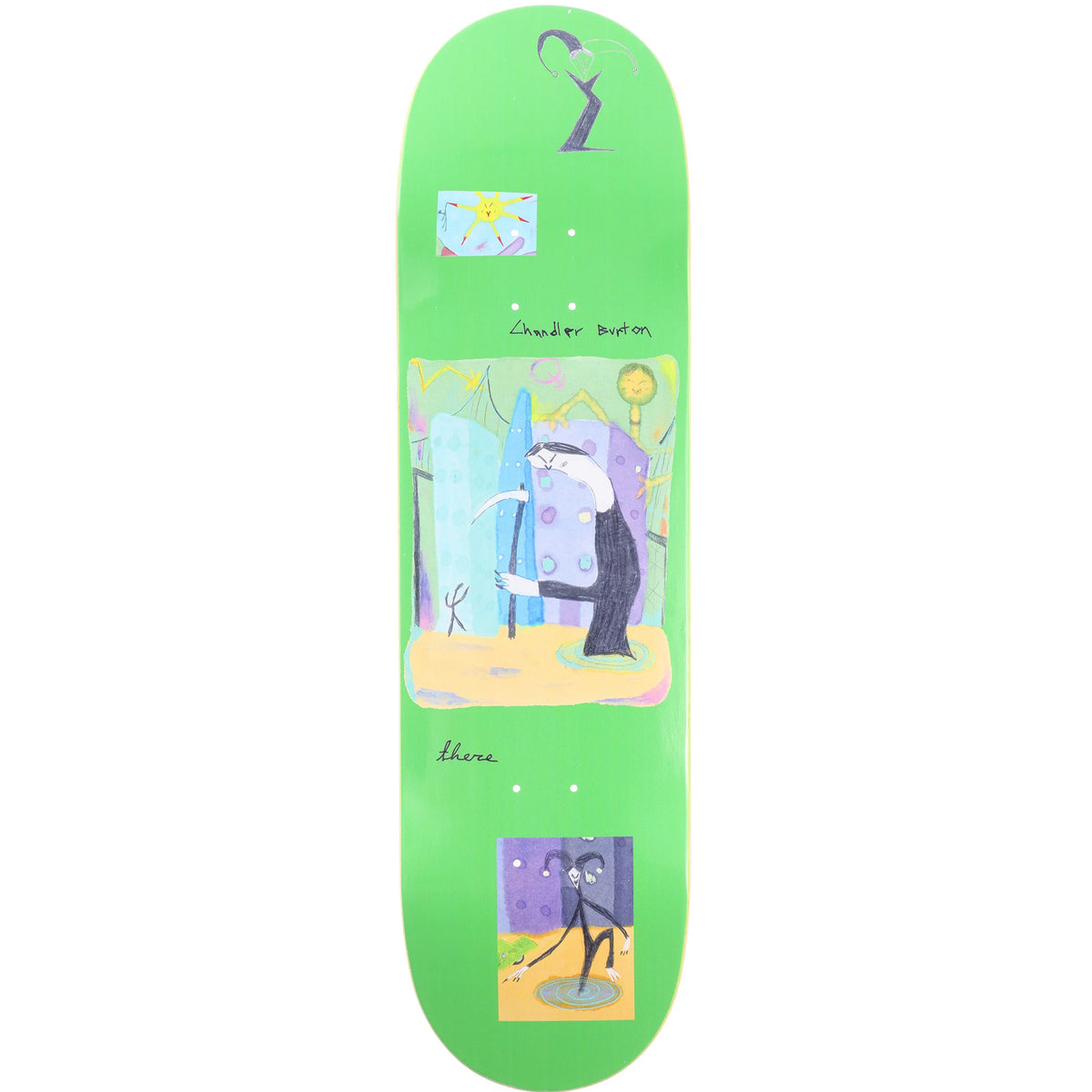 There Skateboards Chandler Joker In The Pack True Fit 8.5 Skateboard Deck