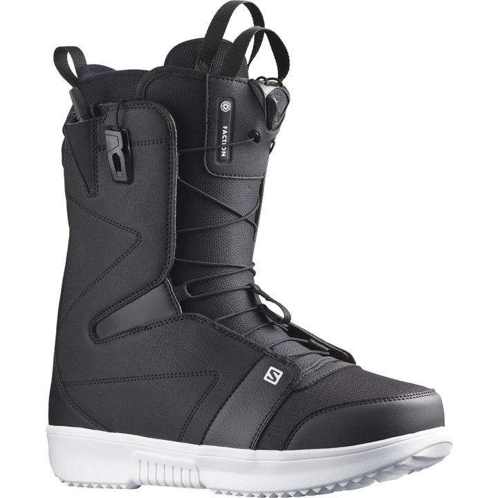 Salomon Faction Snowboard Boots 2023 Black/White/Black