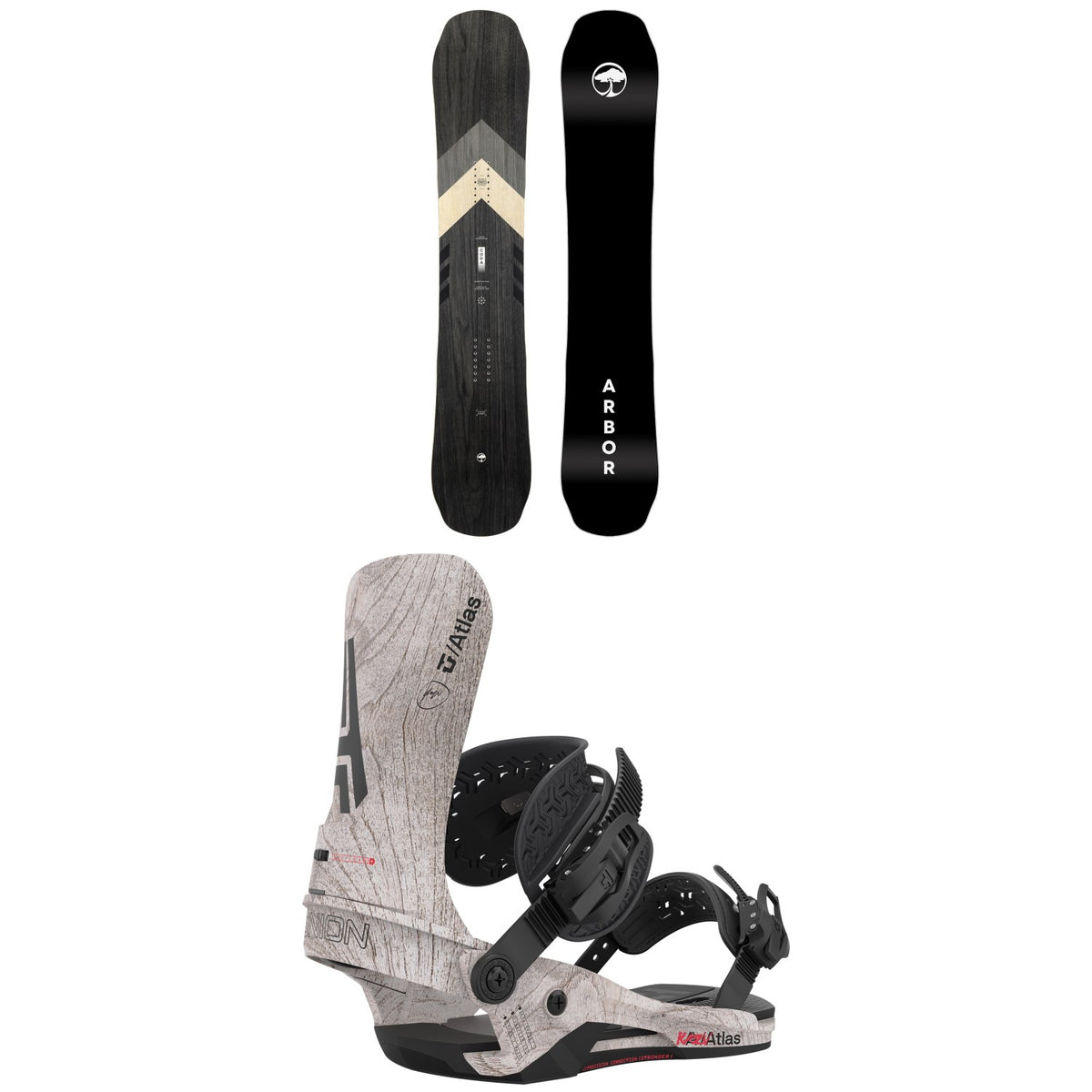 Arbor Coda Camber Snowboard + Union Atlas Snowboard Binding 2023