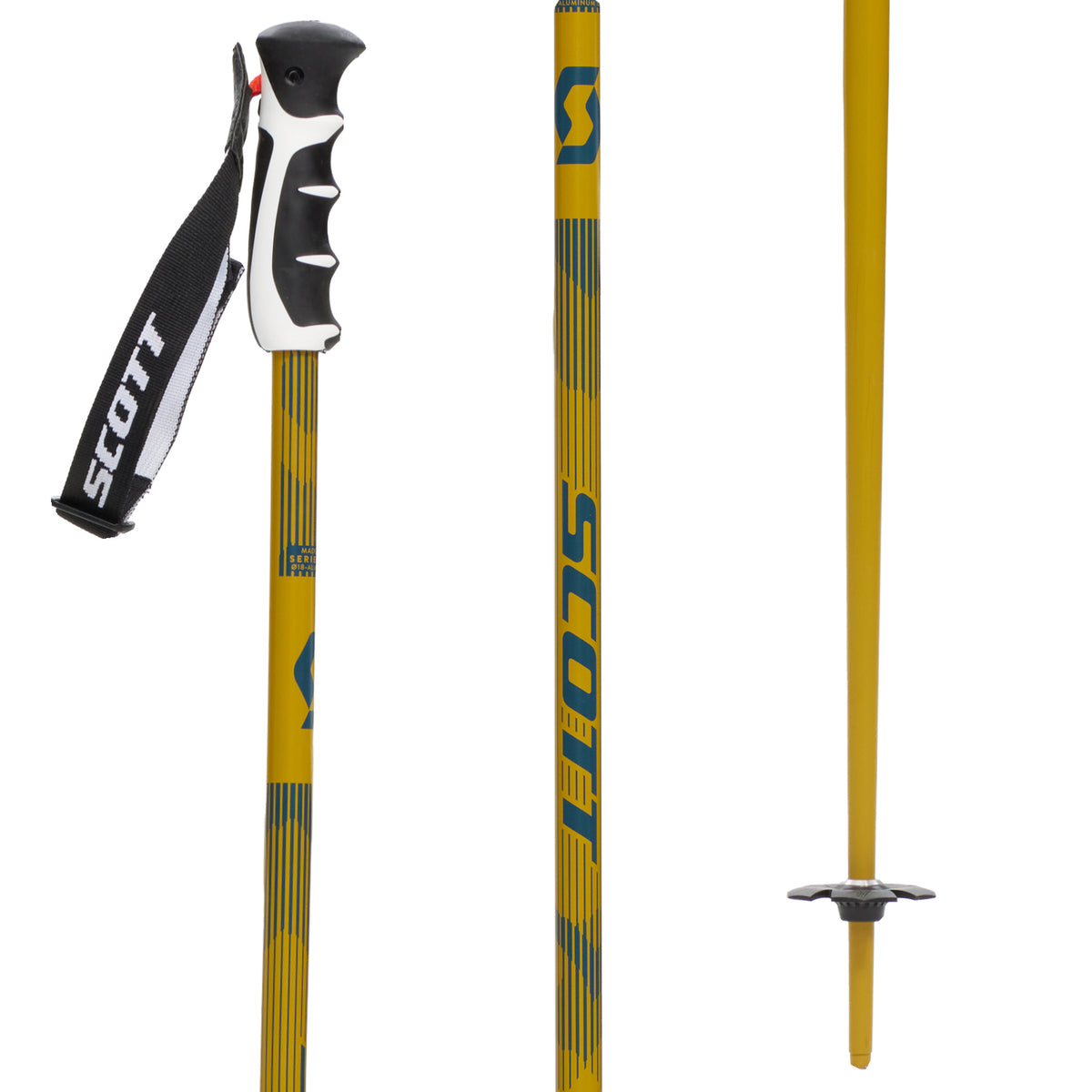 Scott Slight SRS Ski Poles Yellow Curry