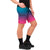 Shredly All Time 11" Zipper Snap Mid-Rise Shorts - Women's Rainbow Ombre