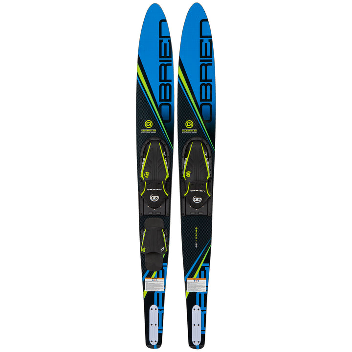 Obrien Celebrity Combo Water Skis + X-7 & RT Bindings Blue